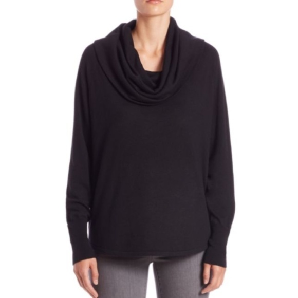 Joie Wesley Cowl Neck Pullover Sweater, Caviar - Picture 2 of 3